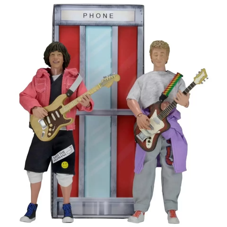 NECA - Bill and Ted\'s Excellent Adventure Clothed Action Figure 2 Pack