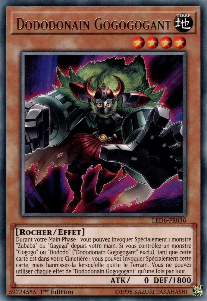 Pack du Duelliste - Les Duellistes Légendaires : Le Héros Magique LED6 - Dododonain Gogogogant