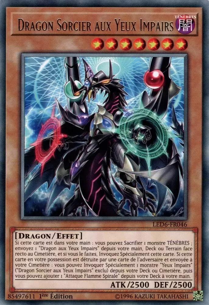 Pack du Duelliste - Les Duellistes Légendaires : Le Héros Magique LED6 - Dragon Sorcier aux Yeux Impairs