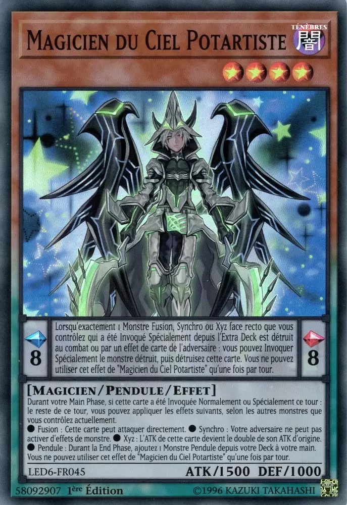 Pack du Duelliste - Les Duellistes Légendaires : Le Héros Magique LED6 - Magicien du Ciel Potartiste