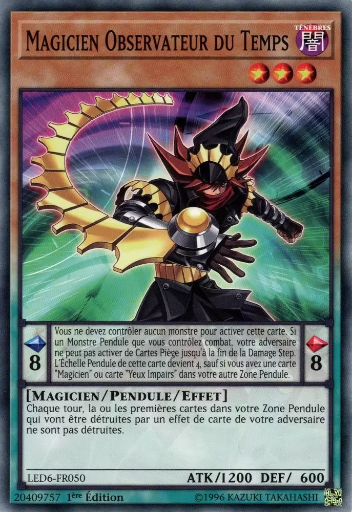 Pack du Duelliste - Les Duellistes Légendaires : Le Héros Magique LED6 - Magicien Observateur du Temps