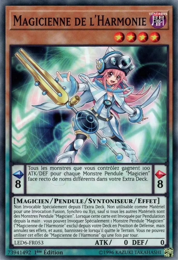 Pack du Duelliste - Les Duellistes Légendaires : Le Héros Magique LED6 - Magicienne de l\'Harmonie