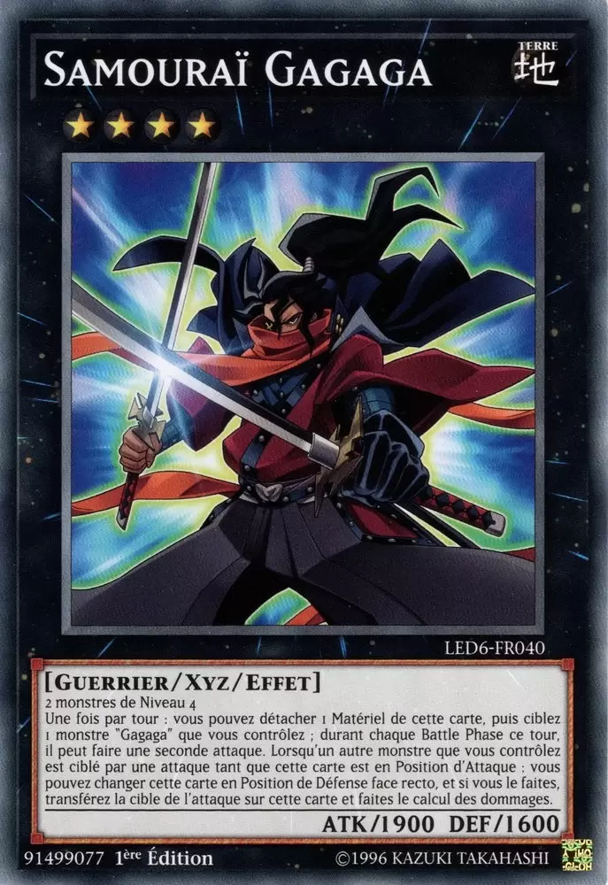 Pack du Duelliste - Les Duellistes Légendaires : Le Héros Magique LED6 - Samouraï Gagaga