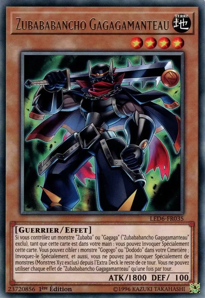 Pack du Duelliste - Les Duellistes Légendaires : Le Héros Magique LED6 - Zubababancho Gagagamanteau