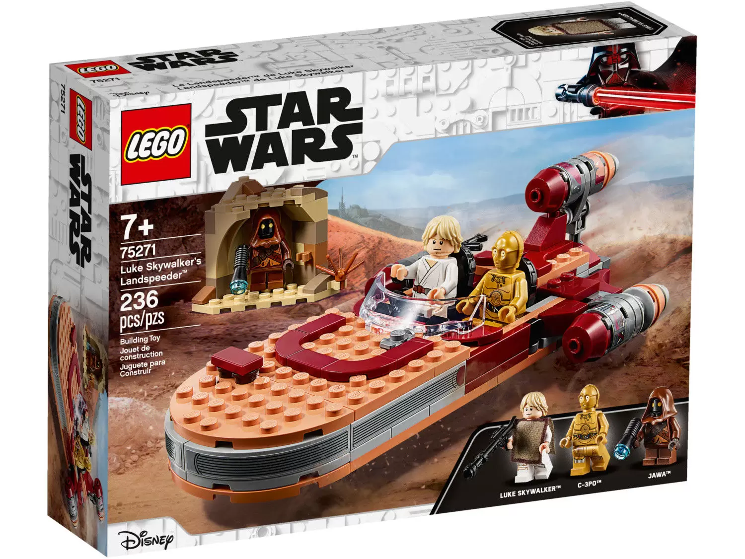 mosaik turnering en milliard Luke Skywalker's Landspeeder - LEGO Star Wars set 75271