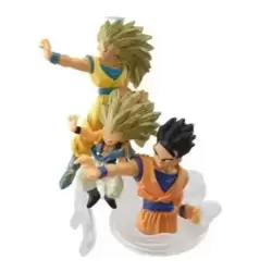 Goku, Gotencks ssj3 et Gohan