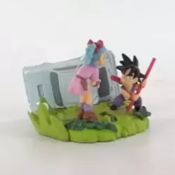 Goku petit et Bulma