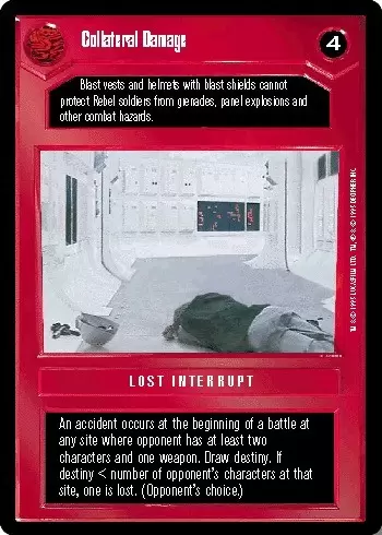 Star Wars CCG PREMIERE Limited Decipher - Collateral Damage