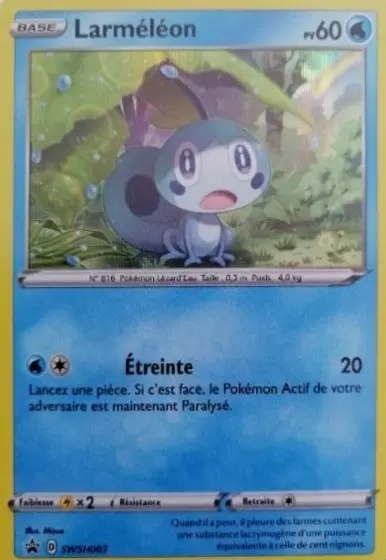 Cartes Promo Black Star Épée et Bouclier - Larméléon Holographique