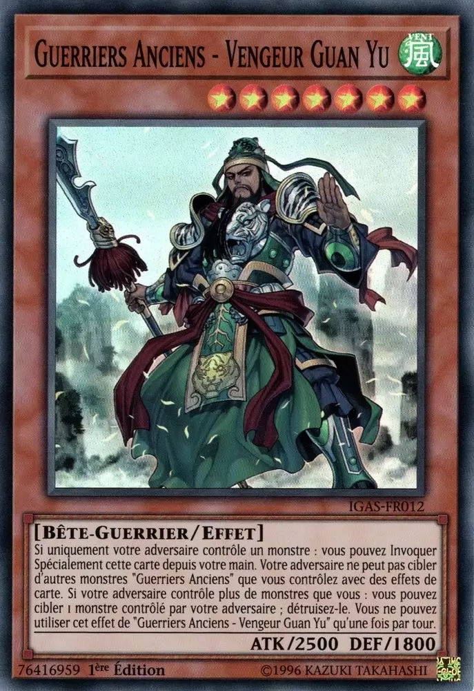 L\'Assaut de l\'Ignition IGAS - Guerriers Anciens - Vengeur Guan Yu