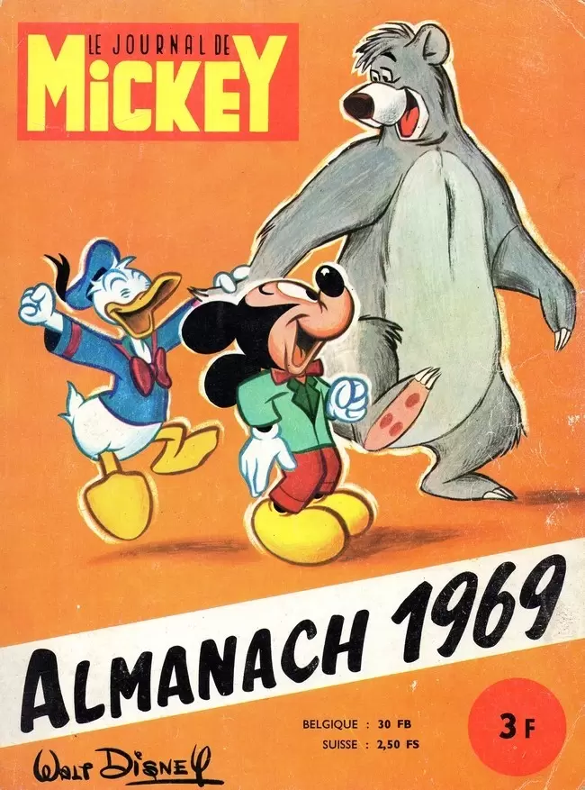 Le Journal de Mickey - Almanach - Année 1969