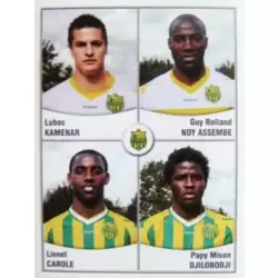 Lubos Kamenar / Guy Rolland Ndy Assembe / Lionel Carole / Papy Mison Djilobodji - FC Nantes