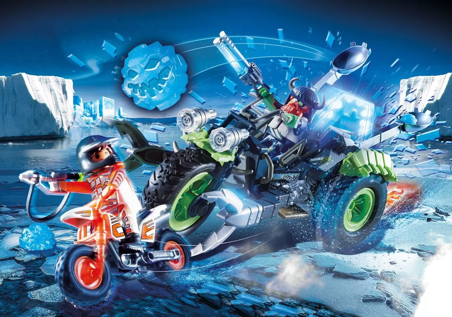 Playmobil Top Agents - Moto des neiges des rebelles arctiques