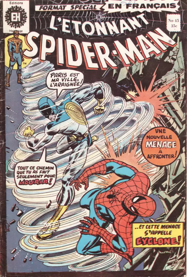 L\'étonnant Spider-Man (Editions Héritage) - ... et le vent crie : Cyclone !