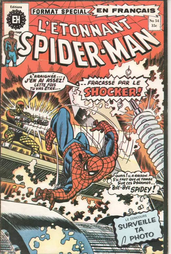 L\'étonnant Spider-Man (Editions Héritage) - Menacé par Shocker !