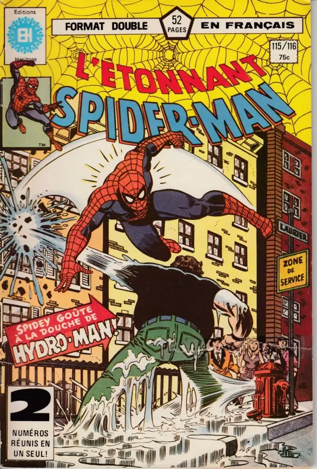 L\'étonnant Spider-Man (Editions Héritage) - Spidey goûte à la douche d\'Hydro-man
