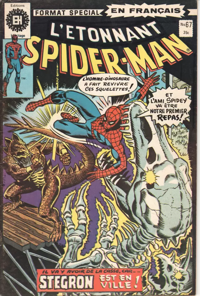 L\'étonnant Spider-Man (Editions Héritage) - Stegron rode par la ville !