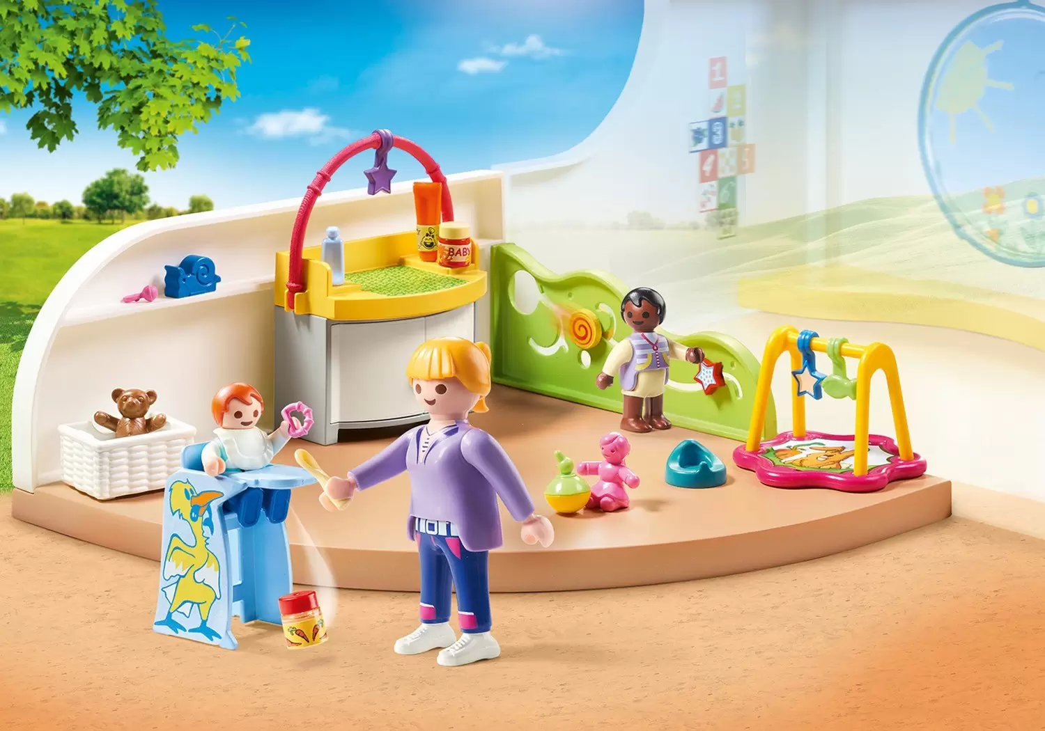 Playmobil dans la ville - Espace crèche pour bébé