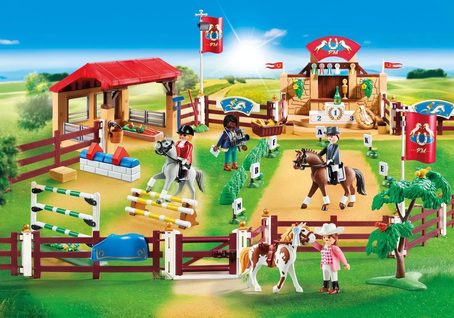 Playmobil équitation - Centre d\'entrainement pour chevaux
