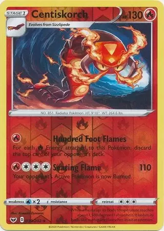 Sword & Shield - Centiskorch Reverse