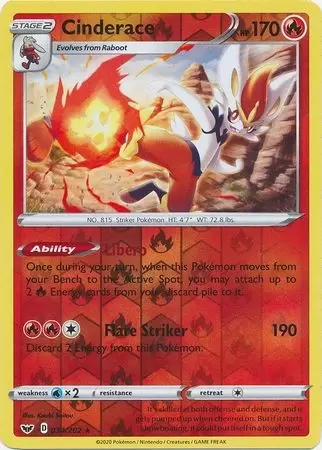 Sword & Shield - Cinderace Reverse