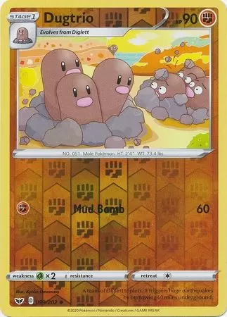 Sword & Shield - Dugtrio Reverse