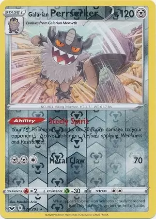 Sword & Shield - Galarian Perrserker Reverse