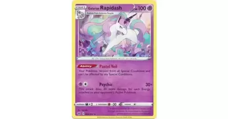 Galarian Rapidash 82/202 NM in Portuguese Sword & Shield Pokémon TCG