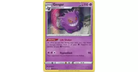 Gengar Holo - Sword & Shield Pokémon card 085/202