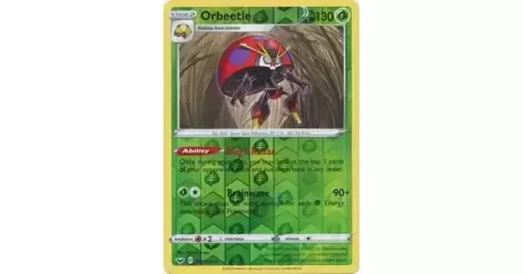 Pokemon TCG Orbeetle 019/202 Reverse Holo Shield & Sword 