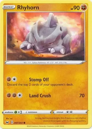 Sword & Shield - Rhyhorn