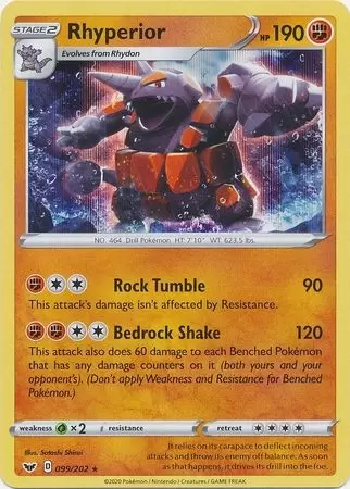 Sword & Shield - Rhyperior Holo