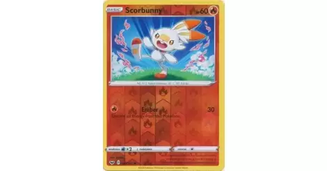 Scorbunny Reverse - Sword & Shield Pokémon card 030/202
