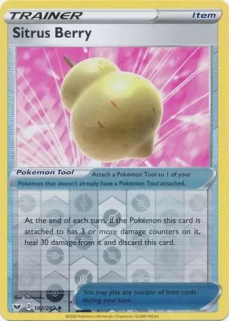 Sword & Shield - Sitrus Berry Reverse