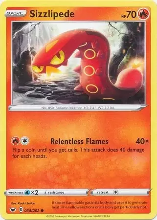 Sword & Shield - Sizzlipede
