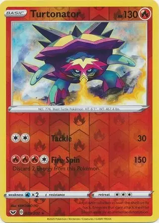 Sword & Shield - Turtonator Reverse