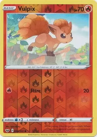 Sword & Shield - Vulpix Reverse