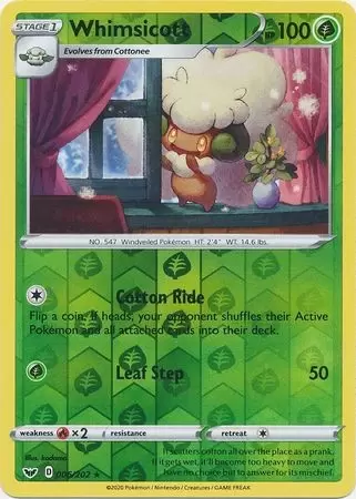 Sword & Shield - Whimsicott Reverse