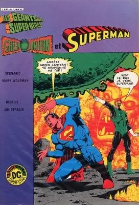 Les géants des super-héros - Green Lantern et Superman