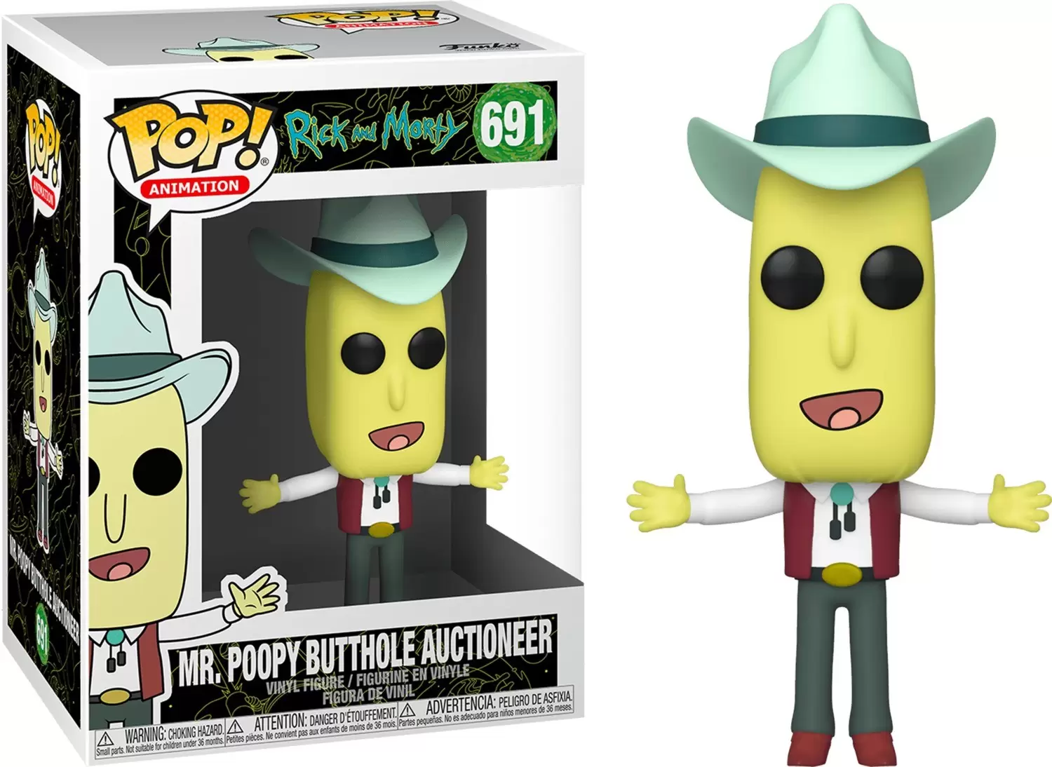 POP! Animation - Rick and Morty - Mr. Poopy Butthole Auctioneer