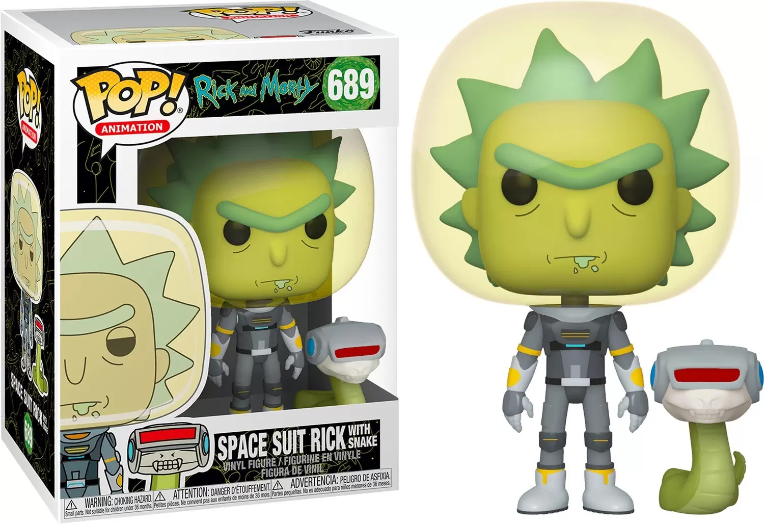 POP! Animation - Rick and Morty - Space Suit Rick with Snake