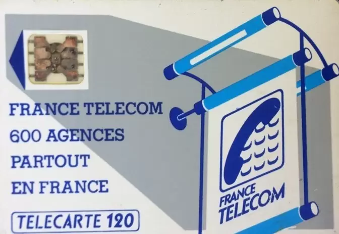 Télécartes - France telecom 600 agences partout en france T120