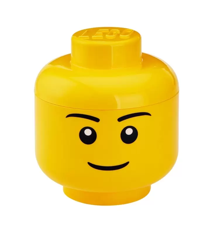 Rangements LEGO - Boîte de rangement en forme de tête (version garçon) LEGO® – Grande