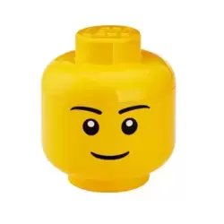 Boîte de rangement en forme de tête (version garçon) LEGO® – Grande