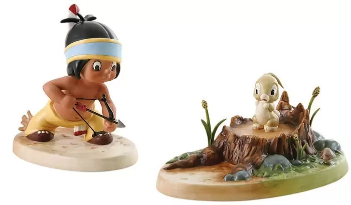 Walt Disney Classic Collection WDCC - Little Hgiawatha and Bunny Mighty Hunter