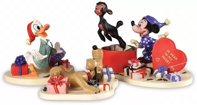 Walt Disney Classic Collection WDCC - Mickey, Donald, Pluto And Danny The Lamb A Heartfelt Surprise