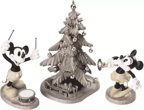 Walt Disney Classic Collection WDCC - Mickey, Minnie and Christmas Tree Hooray for the Holidays