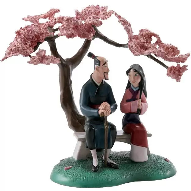 Walt Disney Classic Collection WDCC - Mulan And Father When It Blooms It Will be the Most Beautiful of All