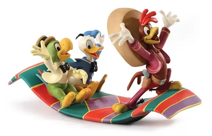 Walt Disney Classic Collection WDCC - Panchito, Donald and Jose Airbone Amigos