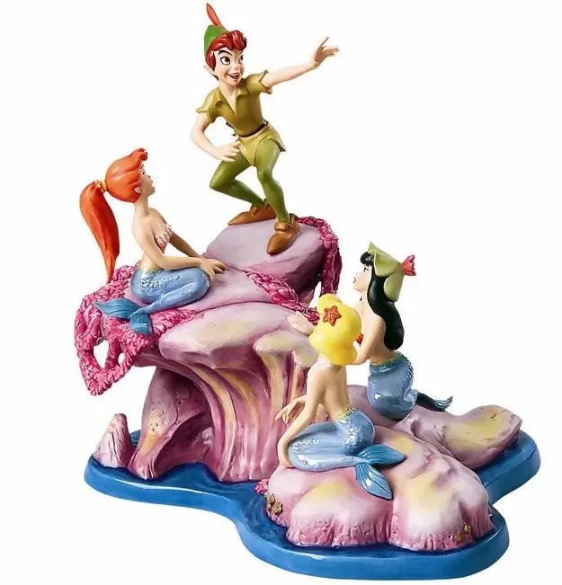 Walt Disney Classic Collection WDCC - Peter Pan and The Mermaids Spinning a Spellbinding Story
